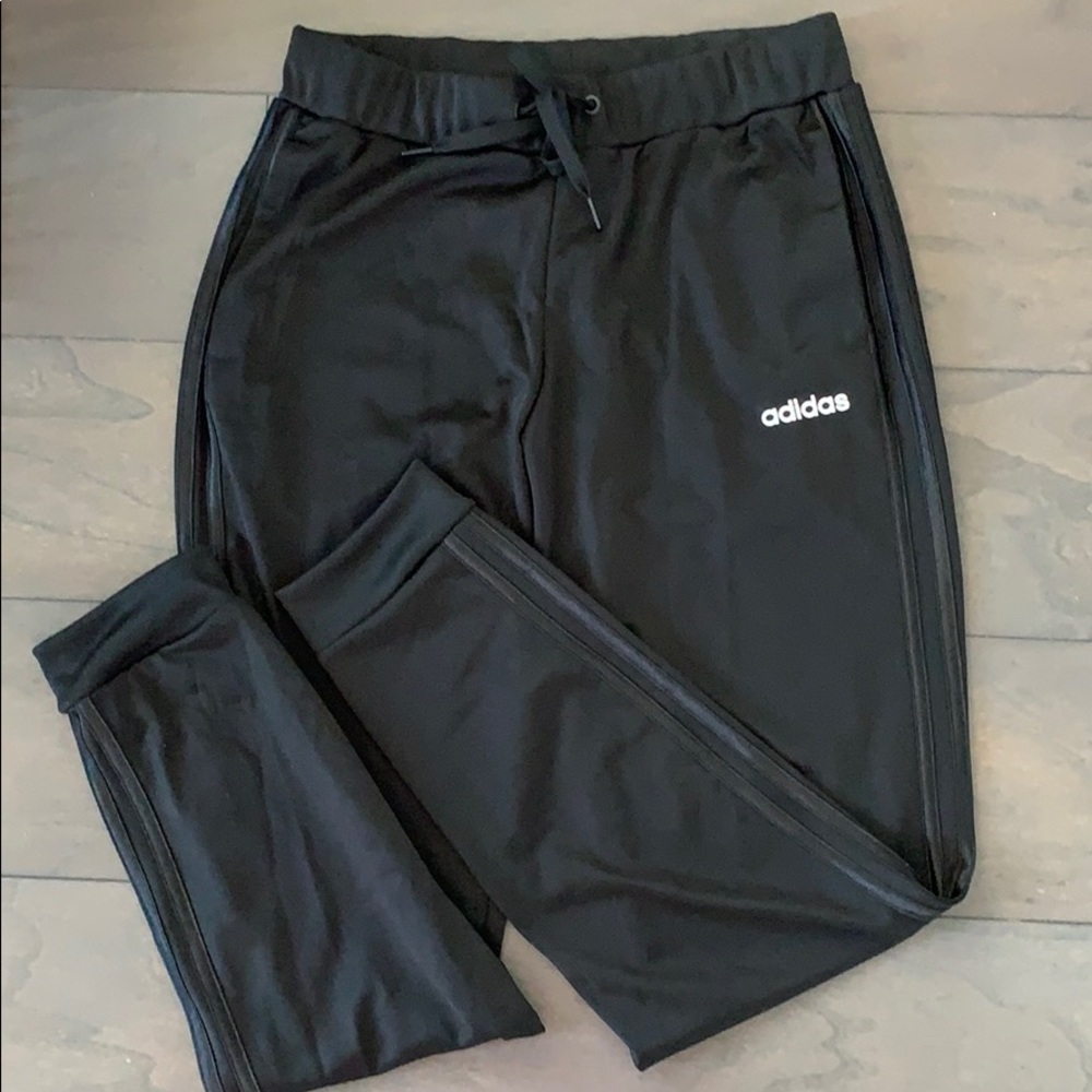 Black adidas joggers